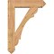 Ekena Millwork Olympic Arts and Crafts Smooth Bracket w/ Offset Brace, Western Red Cedar, 7 1/2"W x 30"D x 42"H BKT0806X30X42OLY03SWR - alternate 3
